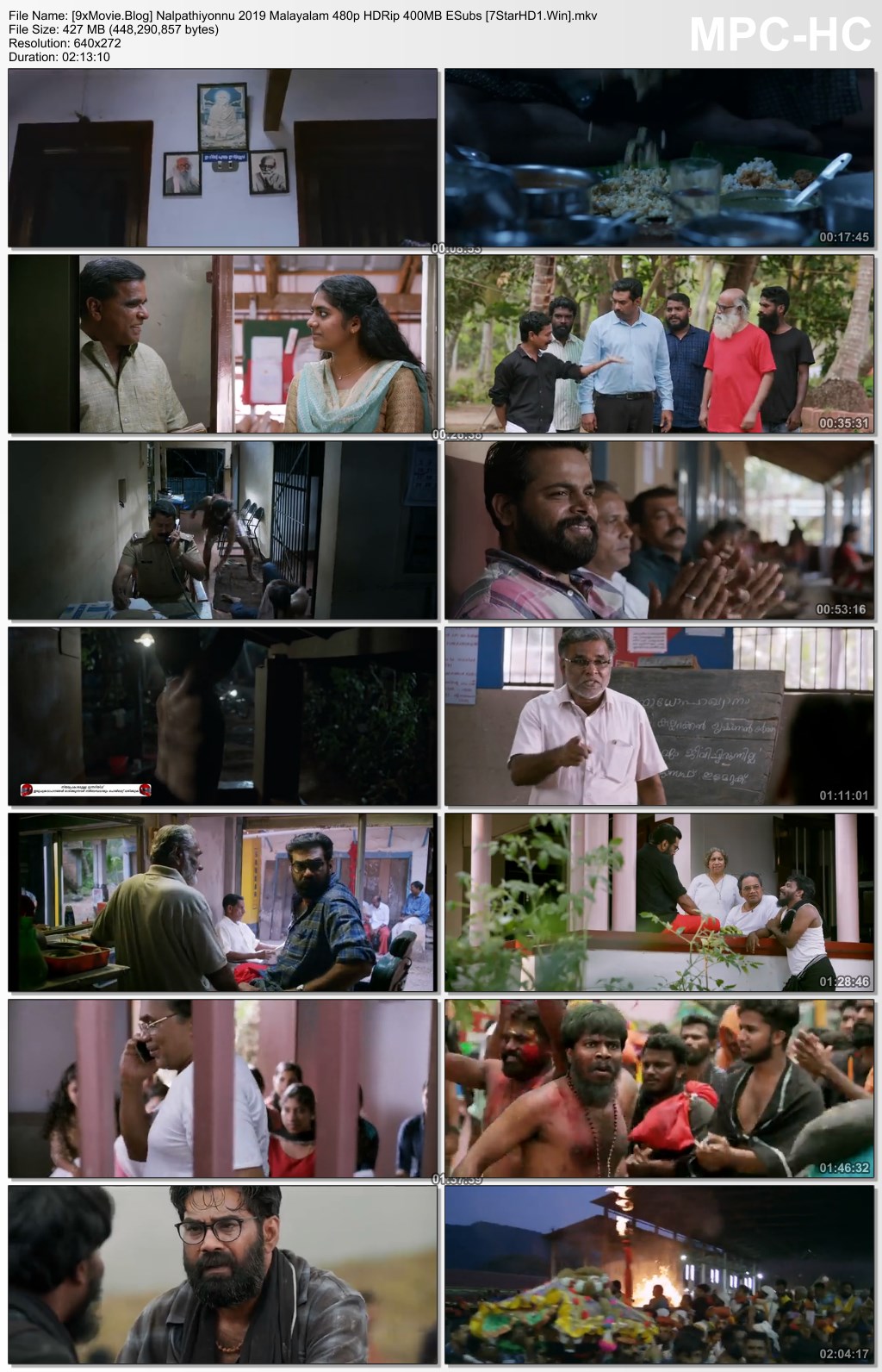 Nalpathiyonnu 2019 Malayalam 480p HDRip x264 400MB ESubs