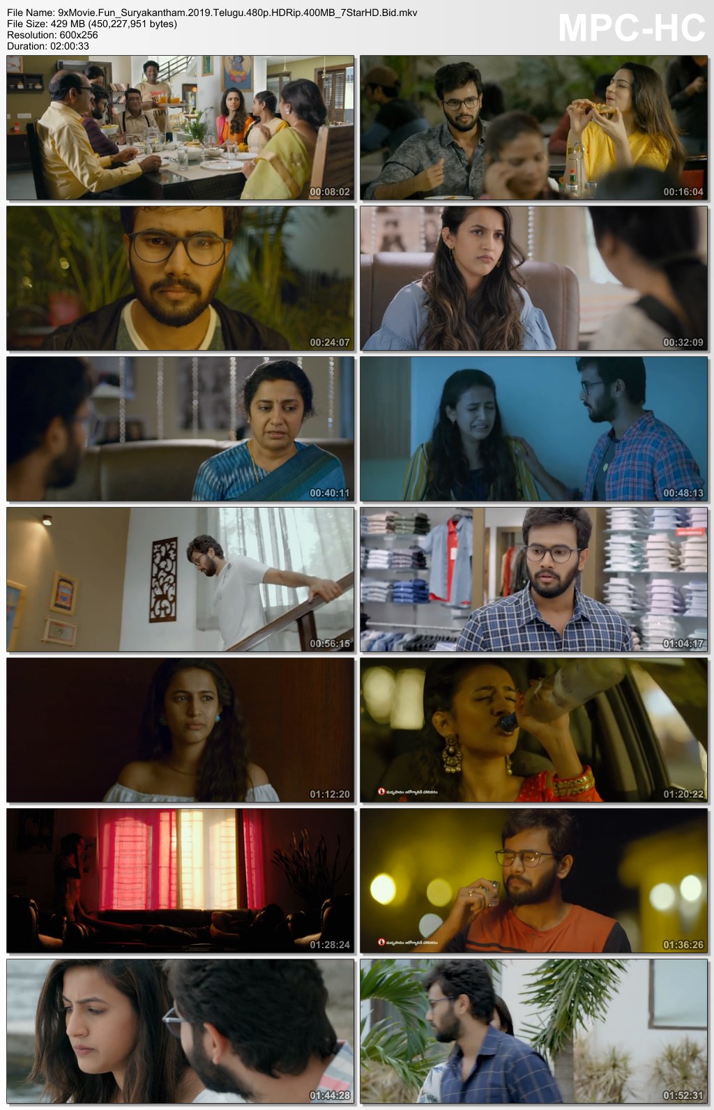 Suryakantham 2019 Telugu 480p HDRip x264 400MB ESubs